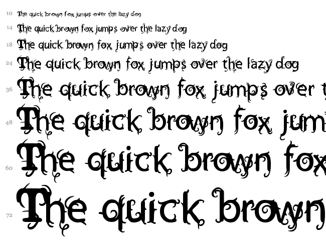 Vtks Wine Label font waterfall